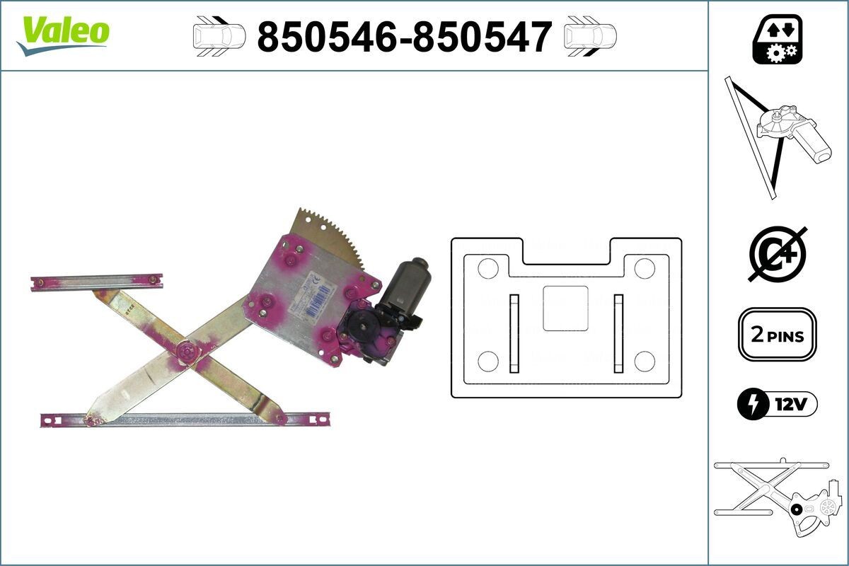 VALEO Rudehejs Varenummer: 850546 billige