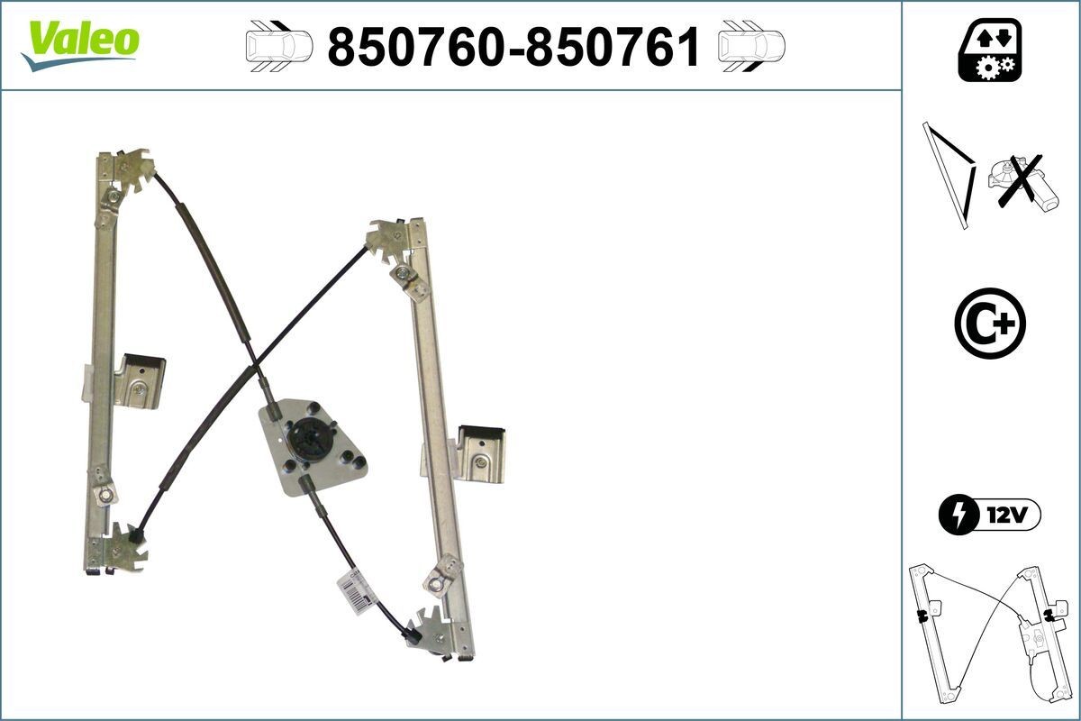 VALEO Window regulator Article number: 850760 cheaply
