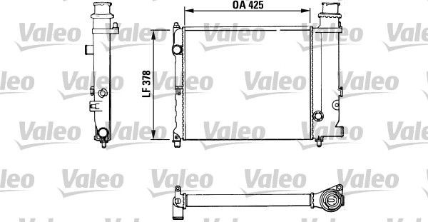 VALEO Radiaator, mootorijahutus Artikli number: 883774 soodsalt