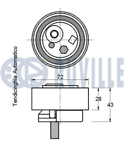 RUVILLE Timing chain tensioner Article number: 3450004 cheaply