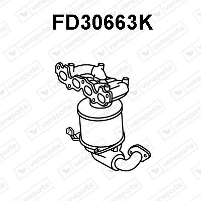 VENEPORTE Catalizador codo admisión Número de artículo: FD30663K a buen precio