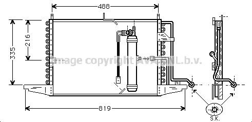 PRASCO Air conditioning condenser Article number: FD5126 cheaply