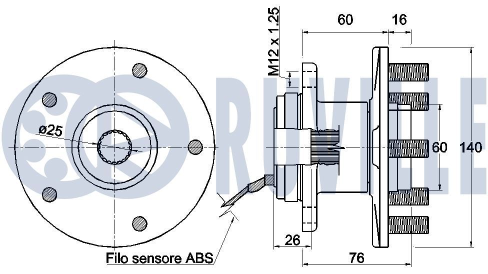 RUVILLE Timing belt tensioner pulley Article number: 55219 cheaply