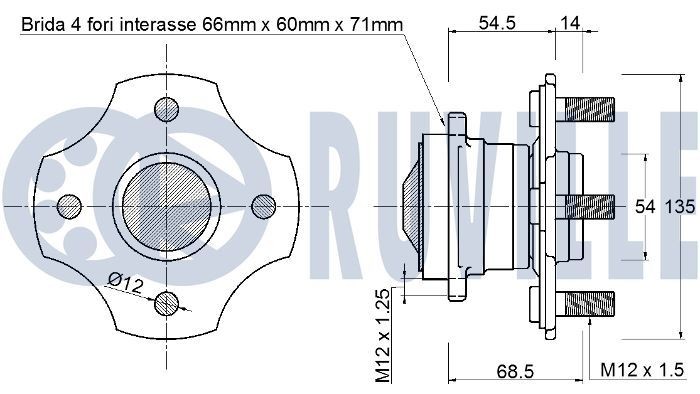 RUVILLE Deflection / Guide Pulley, v-ribbed belt Article number: 55247 cheaply