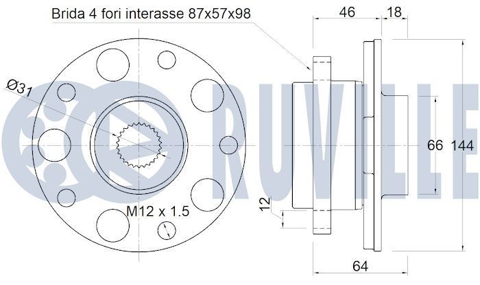 RUVILLE Timing belt kit Article number: 5530270 cheaply