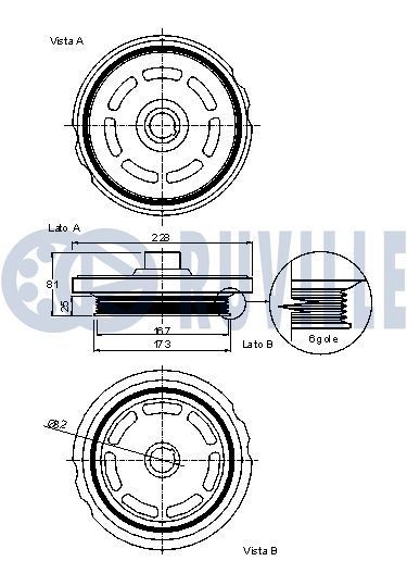 RUVILLE Tensioner Lever, v-ribbed belt Article number: 55364 cheaply