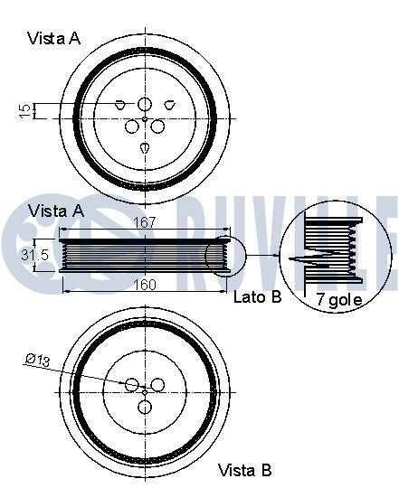 RUVILLE Alternator Freewheel Clutch Article number: 55374 cheaply
