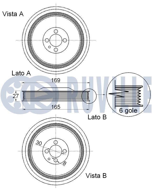 RUVILLE Timing belt kit Article number: 5540172 cheaply