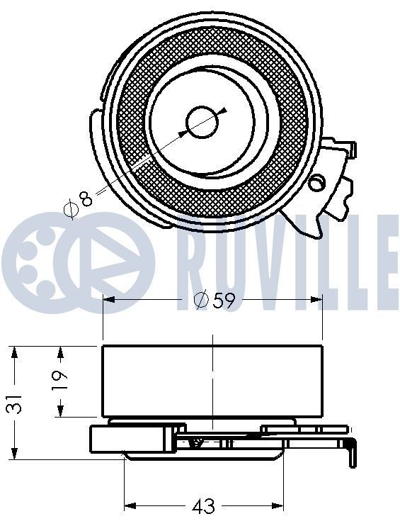 RUVILLE Set curea de distributie număr articol: 5542670 ieftin
