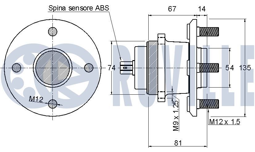 RUVILLE Vibration Damper, timing belt Article number: 55492 cheaply