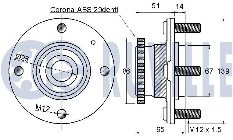 RUVILLE Vibration Damper, timing belt Article number: 55497 cheaply