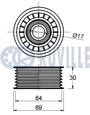 RUVILLE Generator friløbskobling Varenummer: 55583 billige
