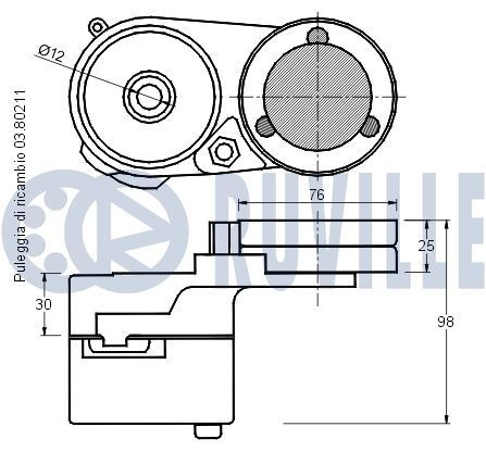 RUVILLE Alternator Freewheel Clutch Article number: 55593 cheaply
