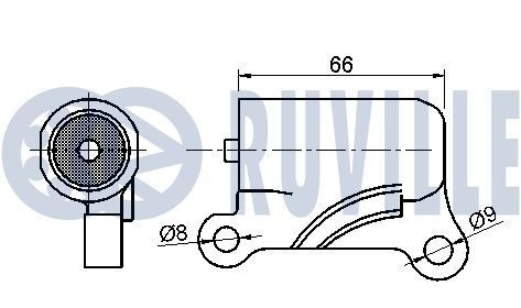 RUVILLE Timing belt tensioner pulley Article number: 55818 cheaply