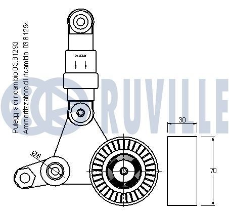 RUVILLE Timing belt kit Article number: 5582671 cheaply