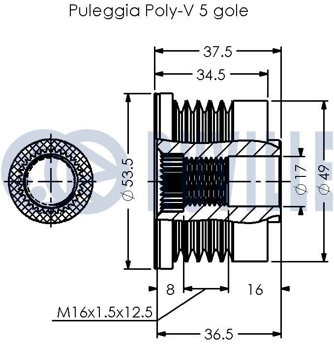RUVILLE Timing belt tensioner pulley Article number: 55958 cheaply