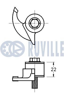 RUVILLE Spennarm, vifterem artikkelnummer: 55963 billig
