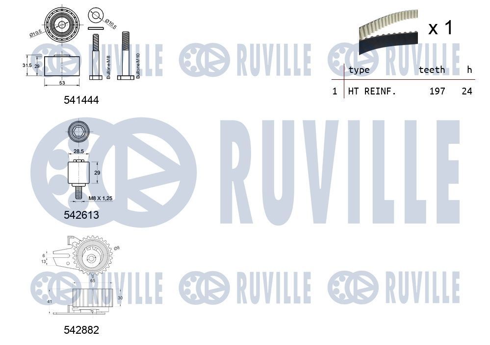 RUVILLE Pingutusrull, Hammasrihm Artikli number: 56415 soodsalt