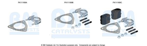 BM CATALYSTS Mounting Kit, soot filter Article number: FK11169 cheaply