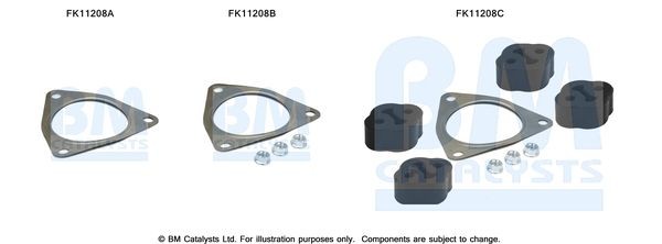 BM CATALYSTS Mounting Kit, soot filter Article number: FK11208 cheaply