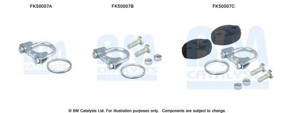 BM CATALYSTS Montagesæt, udstødningsrør Varenummer: FK50007 billige