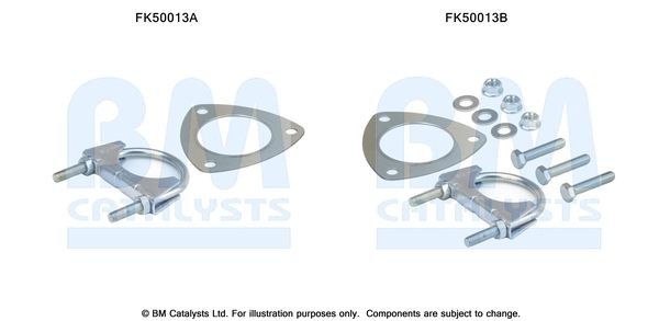BM CATALYSTS Mounting Kit, exhaust pipe Article number: FK50013 cheaply