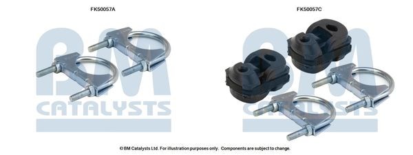 BM CATALYSTS Монтажен комплект, изпускателна тръба артикулен номер: FK50057 евтино