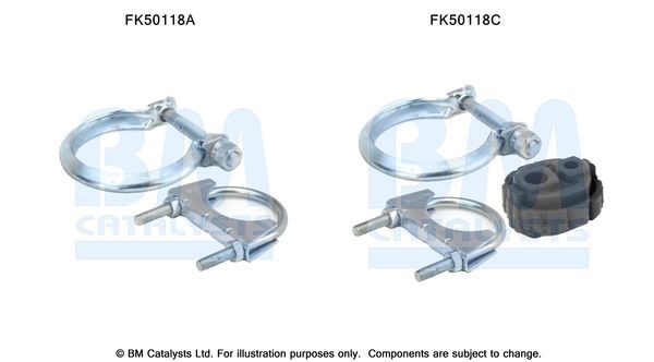 BM CATALYSTS Montagesæt, udstødningsrør Varenummer: FK50118 billige
