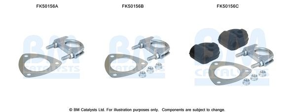 BM CATALYSTS Montagesæt, udstødningsrør Varenummer: FK50156 billige