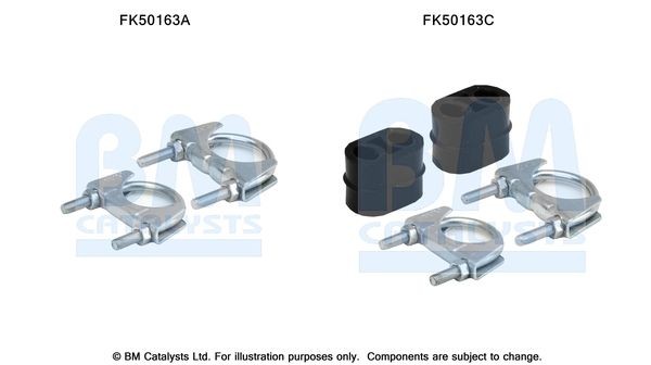 BM CATALYSTS Montagesæt, udstødningsrør Varenummer: FK50163 billige