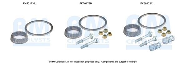 BM CATALYSTS Montagesæt, udstødningsrør Varenummer: FK50173 billige