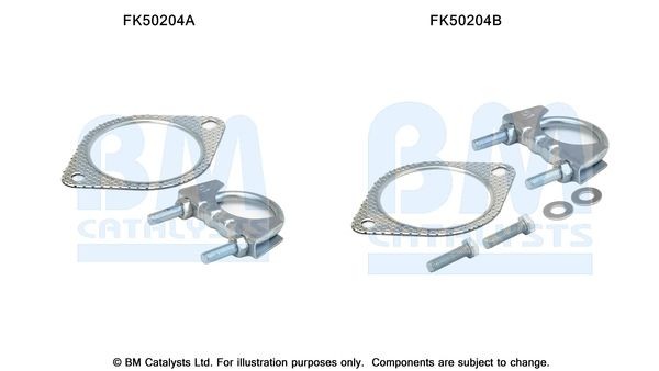 BM CATALYSTS Mounting Kit, exhaust pipe Article number: FK50204 cheaply