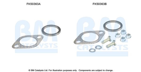 BM CATALYSTS Montagesæt, udstødningsrør Varenummer: FK50363 billige