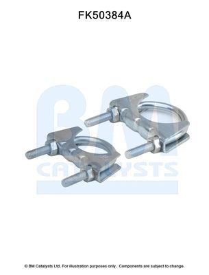 BM CATALYSTS Mounting Kit, exhaust pipe Article number: FK50384 cheaply
