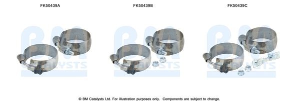 BM CATALYSTS Mounting Kit, exhaust pipe Article number: FK50439 cheaply