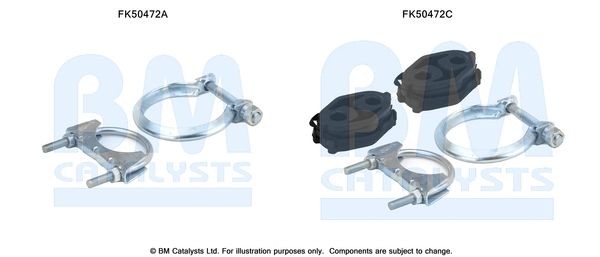 BM CATALYSTS Montagesæt, udstødningsrør Varenummer: FK50472 billige