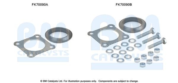 BM CATALYSTS Mounting Kit, exhaust pipe Article number: FK70090 cheaply