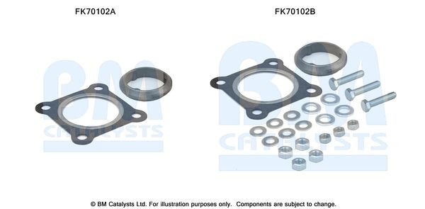 BM CATALYSTS Montagesæt, udstødningsrør Varenummer: FK70102 billige