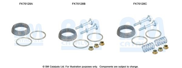 BM CATALYSTS Montagesæt, udstødningsrør Varenummer: FK70128 billige