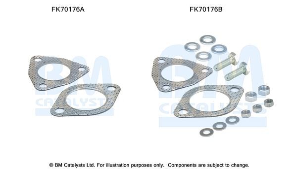 BM CATALYSTS Mounting Kit, exhaust pipe Article number: FK70176 cheaply