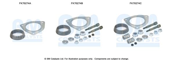 BM CATALYSTS Montagesæt, udstødningsrør Varenummer: FK70274 billige