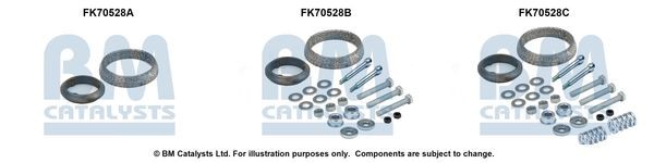 BM CATALYSTS Montagesæt, udstødningsrør Varenummer: FK70528 billige
