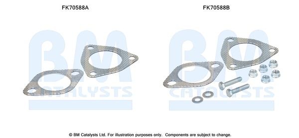 BM CATALYSTS Mounting Kit, exhaust pipe Article number: FK70588 cheaply