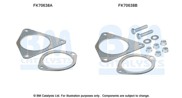 BM CATALYSTS Mounting Kit, exhaust pipe Article number: FK70638 cheaply