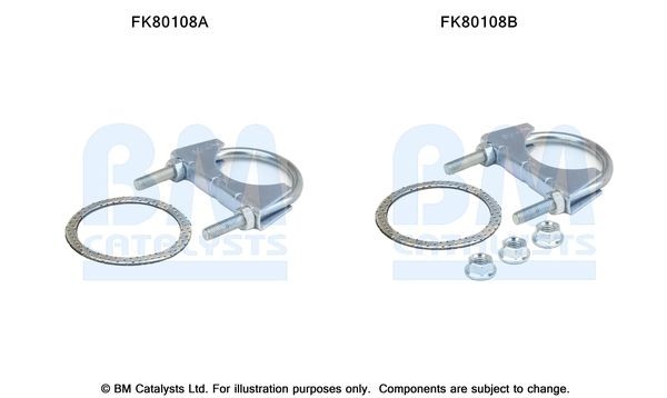 BM CATALYSTS Mounting Kit, catalytic converter Article number: FK80108 cheaply
