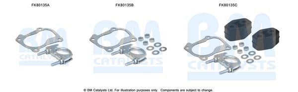 BM CATALYSTS Montagesæt, katalysator Varenummer: FK80135 billige