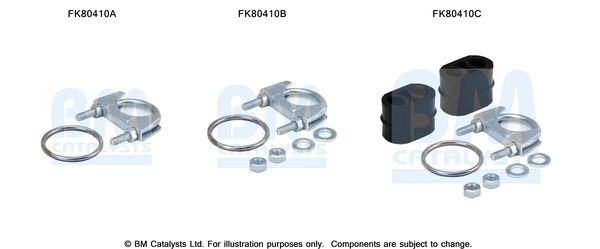 BM CATALYSTS Mounting Kit, catalytic converter Article number: FK80410 cheaply