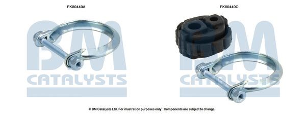 BM CATALYSTS Mounting Kit, catalytic converter Article number: FK80440 cheaply