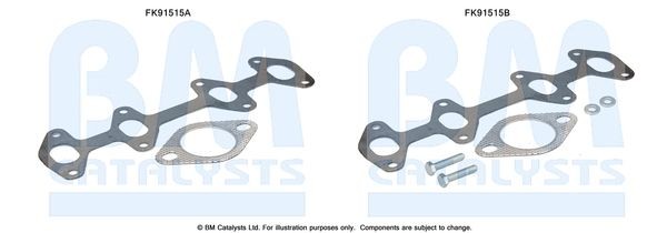 BM CATALYSTS Mounting Kit, catalytic converter Article number: FK91515 cheaply