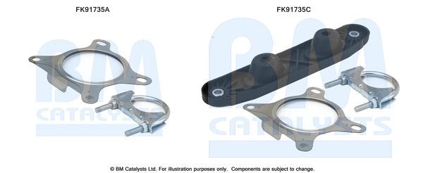 BM CATALYSTS Montagesæt, katalysator Varenummer: FK91735 billige